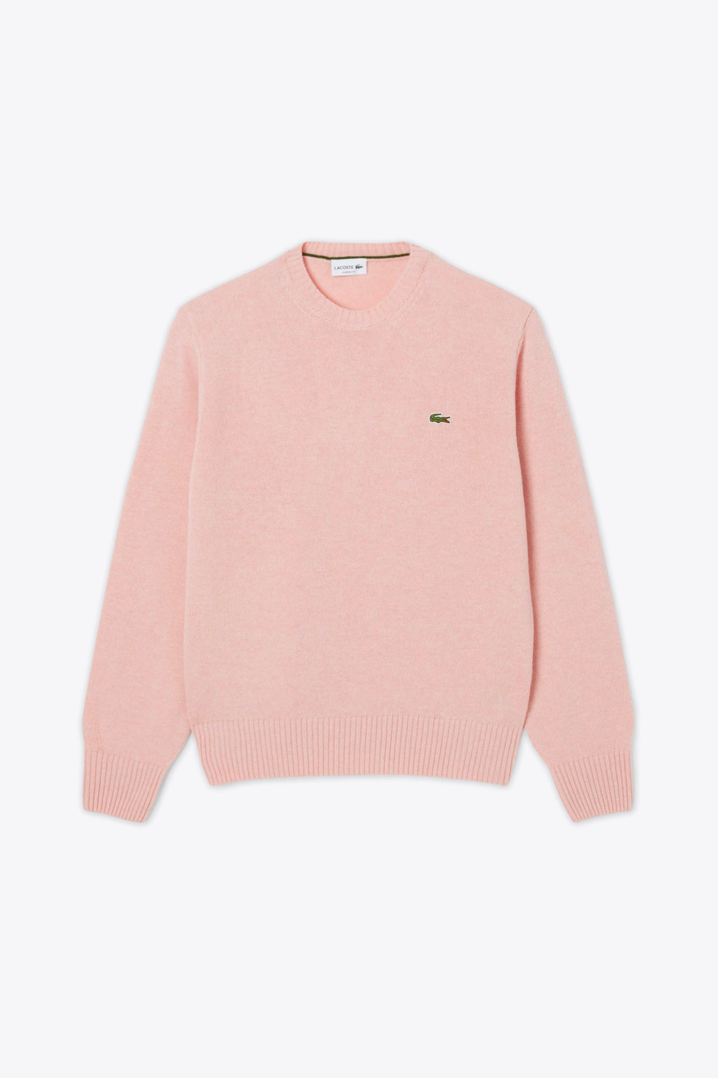 alt-image__Pink-carded-wool-sweater-with-chest-logo
