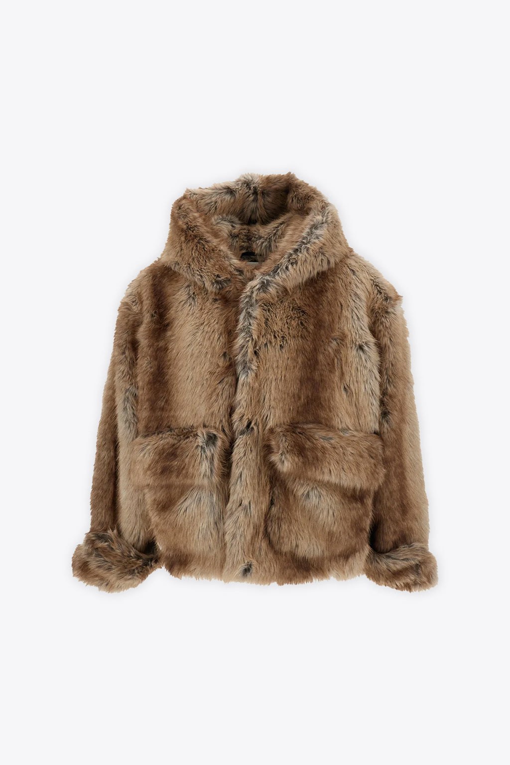 alt-image__Beige-faux-fur-hooded-bomber-jacket---Faux-Fur-Hoodie