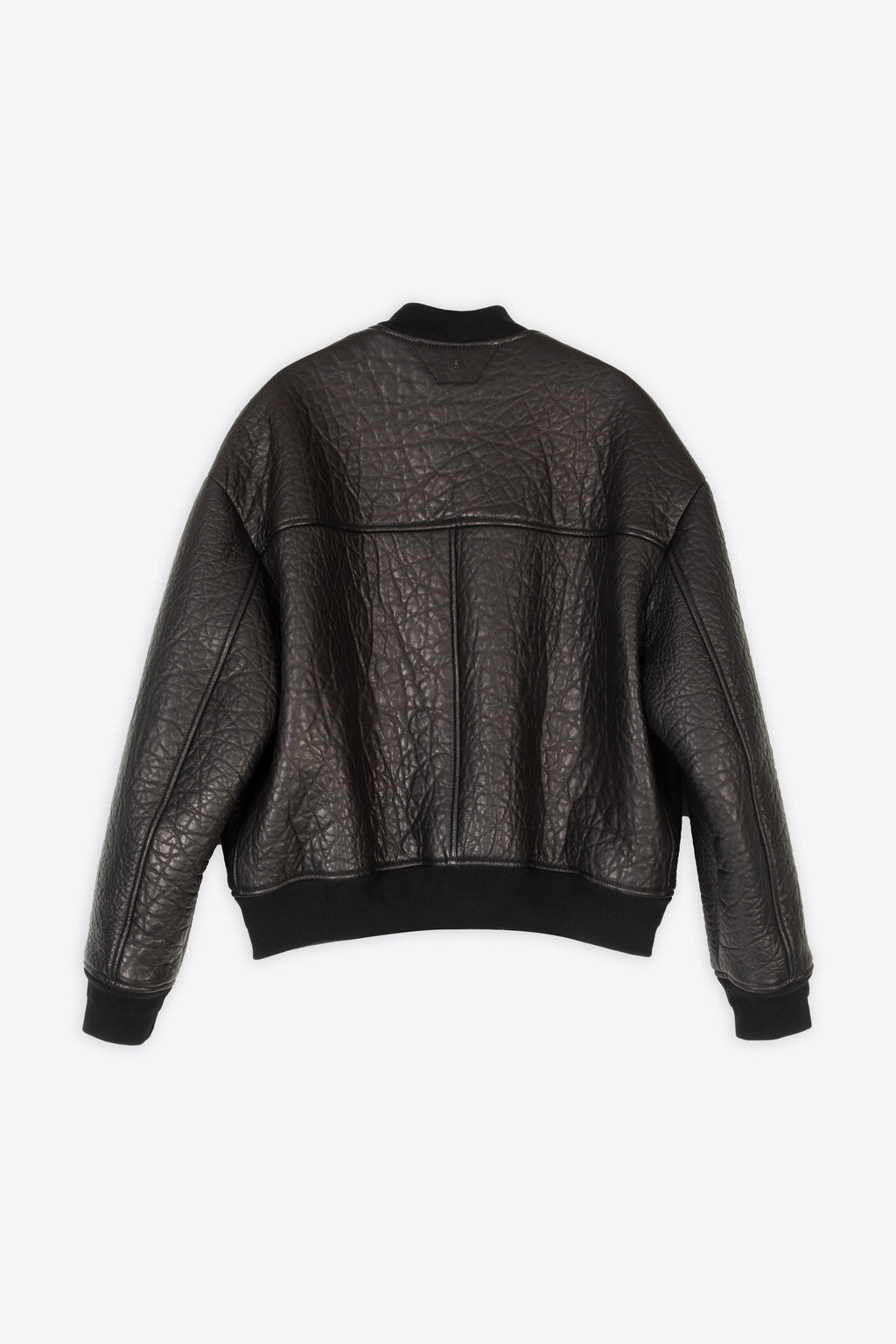 alt-image__Bomber-nero-relaxed-fit-in-pelle-stropicciata---Eglo-Bomber
