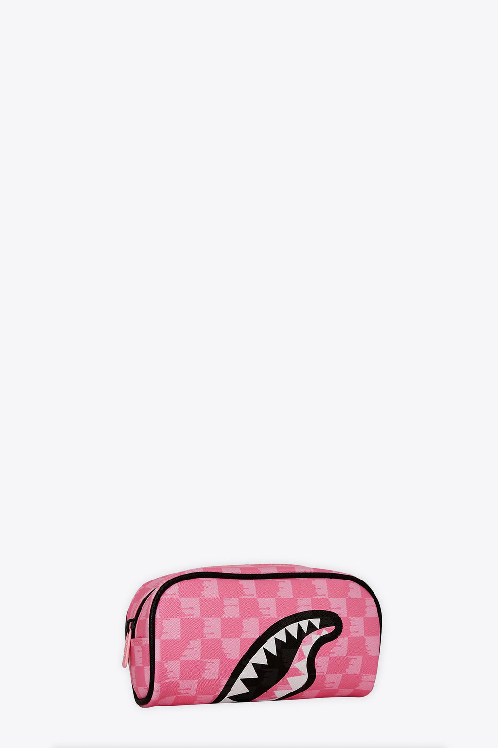 alt-image__Pink-check-pvc-pouch-with-shark-mouth---Pink-and-Black-Drip-Check-Pouch-