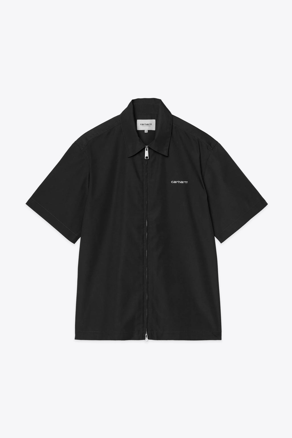 alt-image__Camicia-nera-in-misto-cotone-con-zip---S/S-Postal-Zip-Shirt