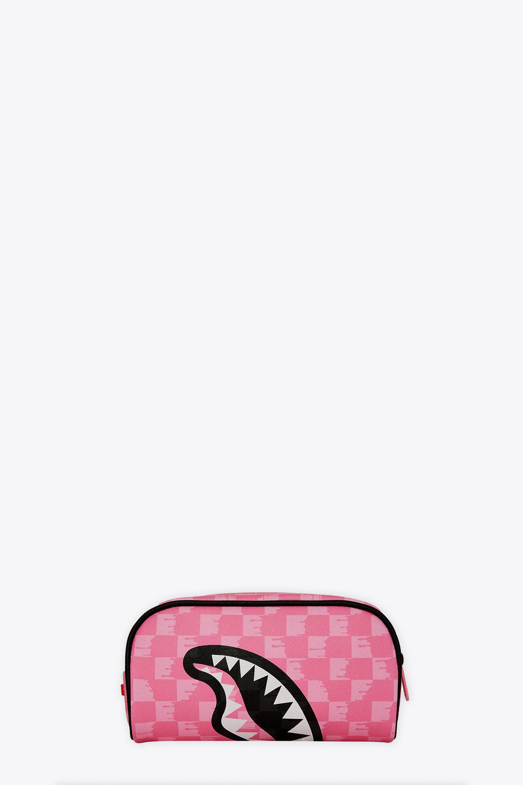 alt-image__Pink-check-pvc-pouch-with-shark-mouth---Pink-and-Black-Drip-Check-Pouch-