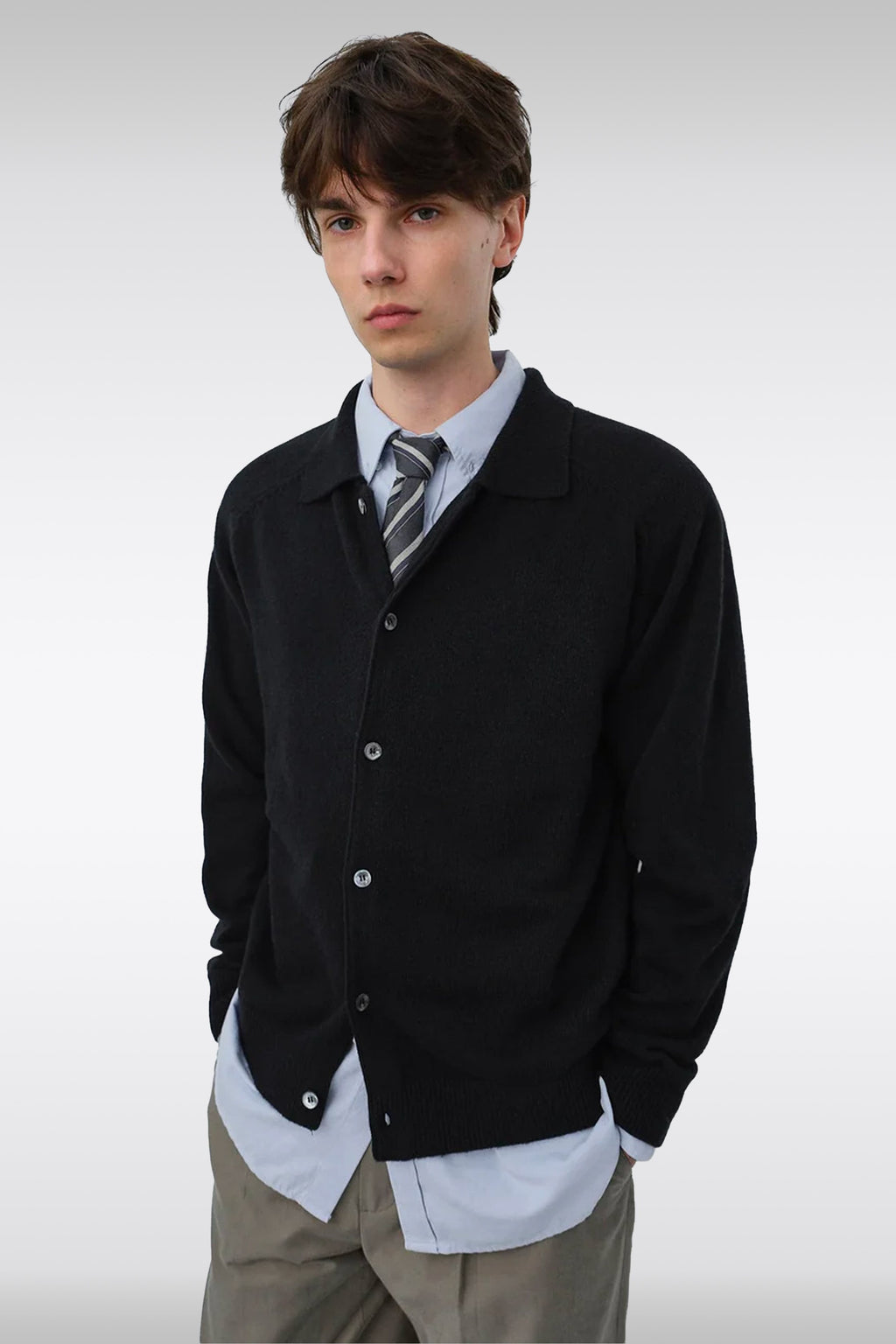 alt-image__UNISEX-COLLARED-KNIT-CARDIGAN-Nero