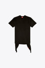 Black cotton dress with knot detail at waist - D Eivor 