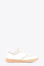Sneakers 6 court in pelle bianca con inserti in suede 