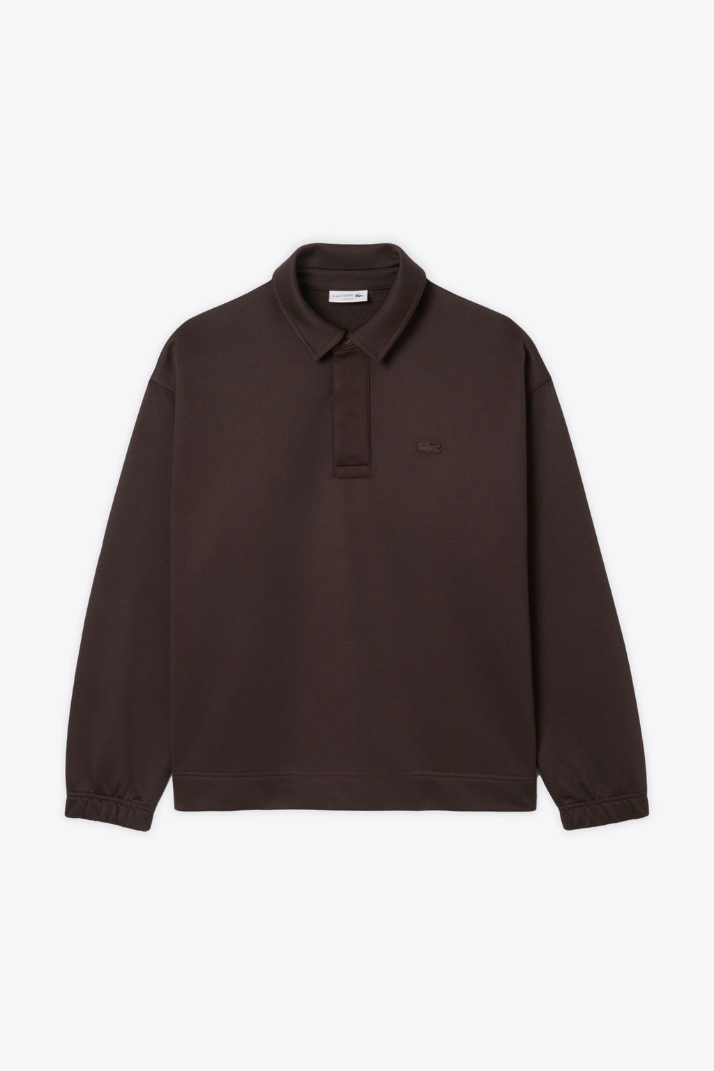 alt-image__Felpa-in-cotone-marrone-con-collo-a-polo