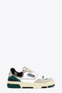Sneaker bassa in pelle bianca con dettagli multicolor in suede - CLC Low 