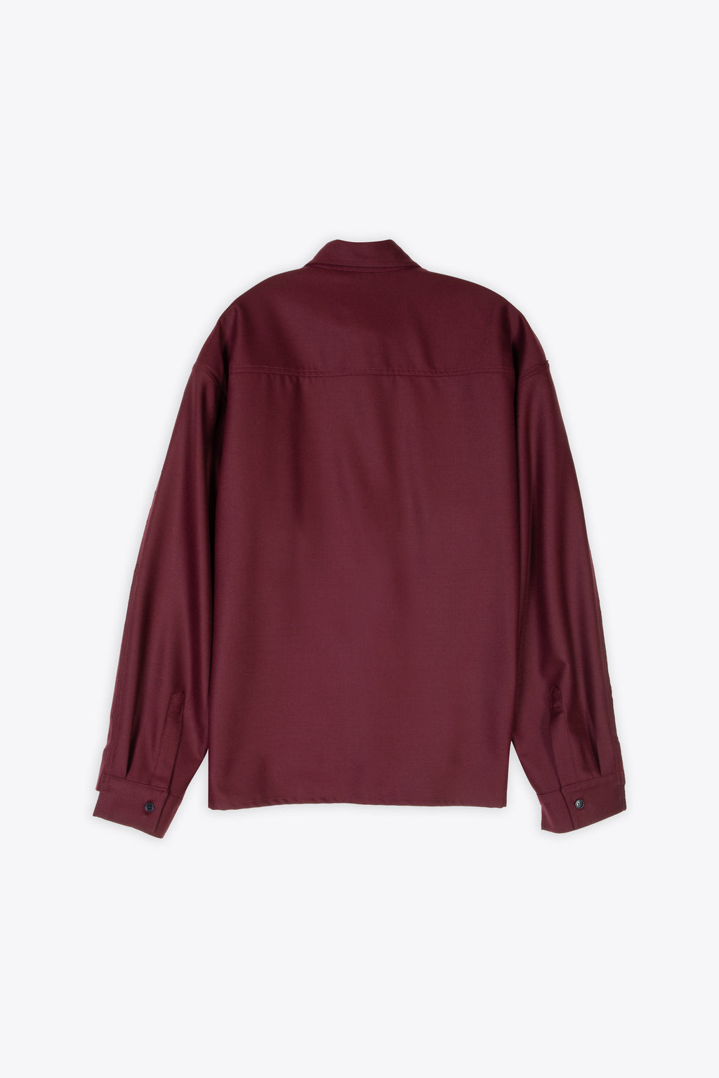 alt-image__Camicia-in-flanella-bordeaux-con-maniche-destrutturate---Jil