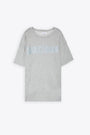 T-shirt oversize in cotone grigio con grafica Dangerous glitterata - Unisex Logo Light Jersey T-shirt Knit 