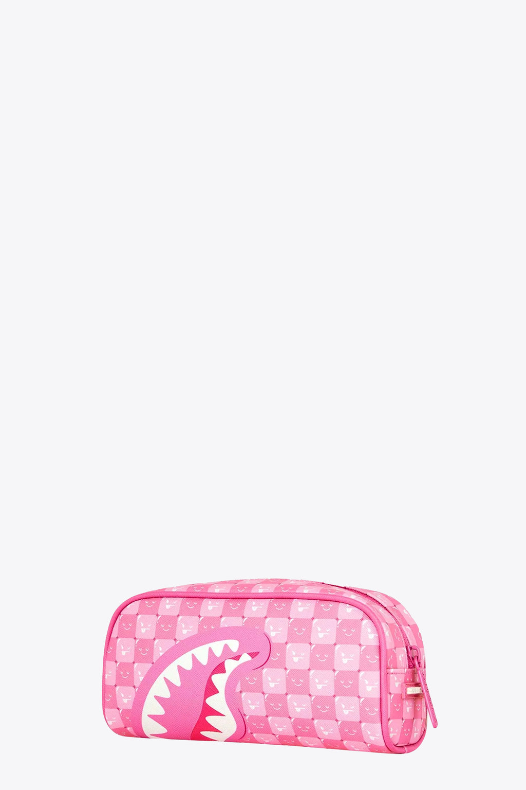 alt-image__Astuccio-in-pvc-rosa-a-scacchi-con-smiles-e-bocca-shark---Pink-New-Check-Faces-Pouch