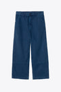 Stone-dyed blue twill baggy pant - Garrison Pant 