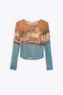 MESH LONG SLEEVE TOP-Fantasia 