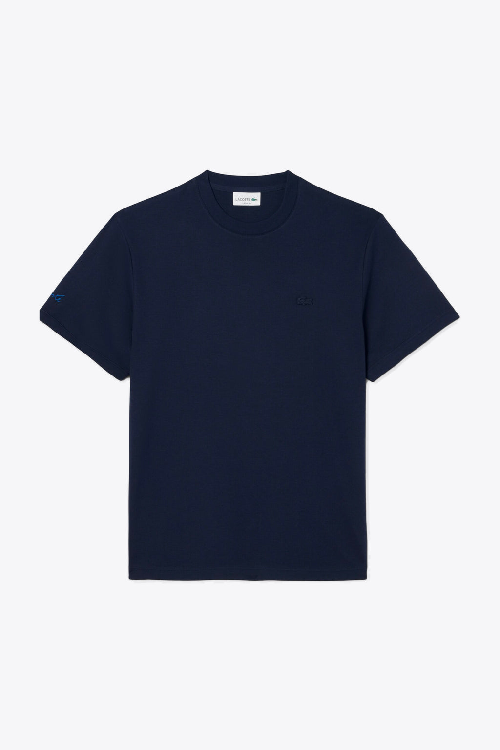 alt-image__Navy-blue-cotton-t-shirt-with-tonal-logo-at-chest