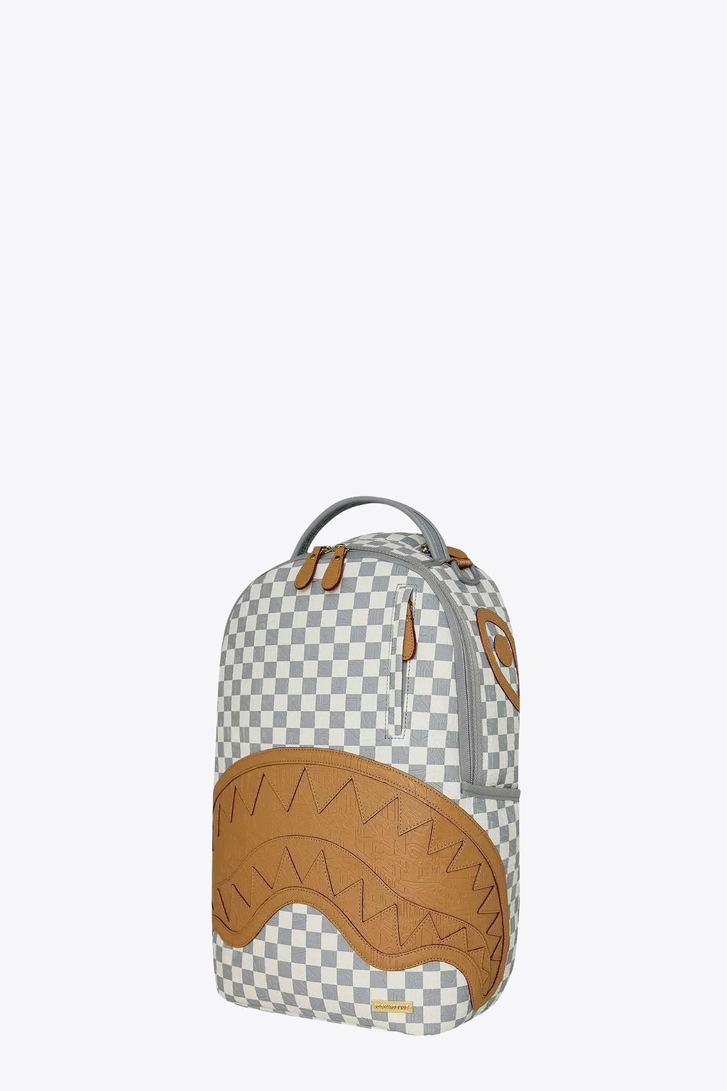 alt-image__EMBOSSED-CREAM-CHECK-BACKPACK--Bianco/grigio/beige