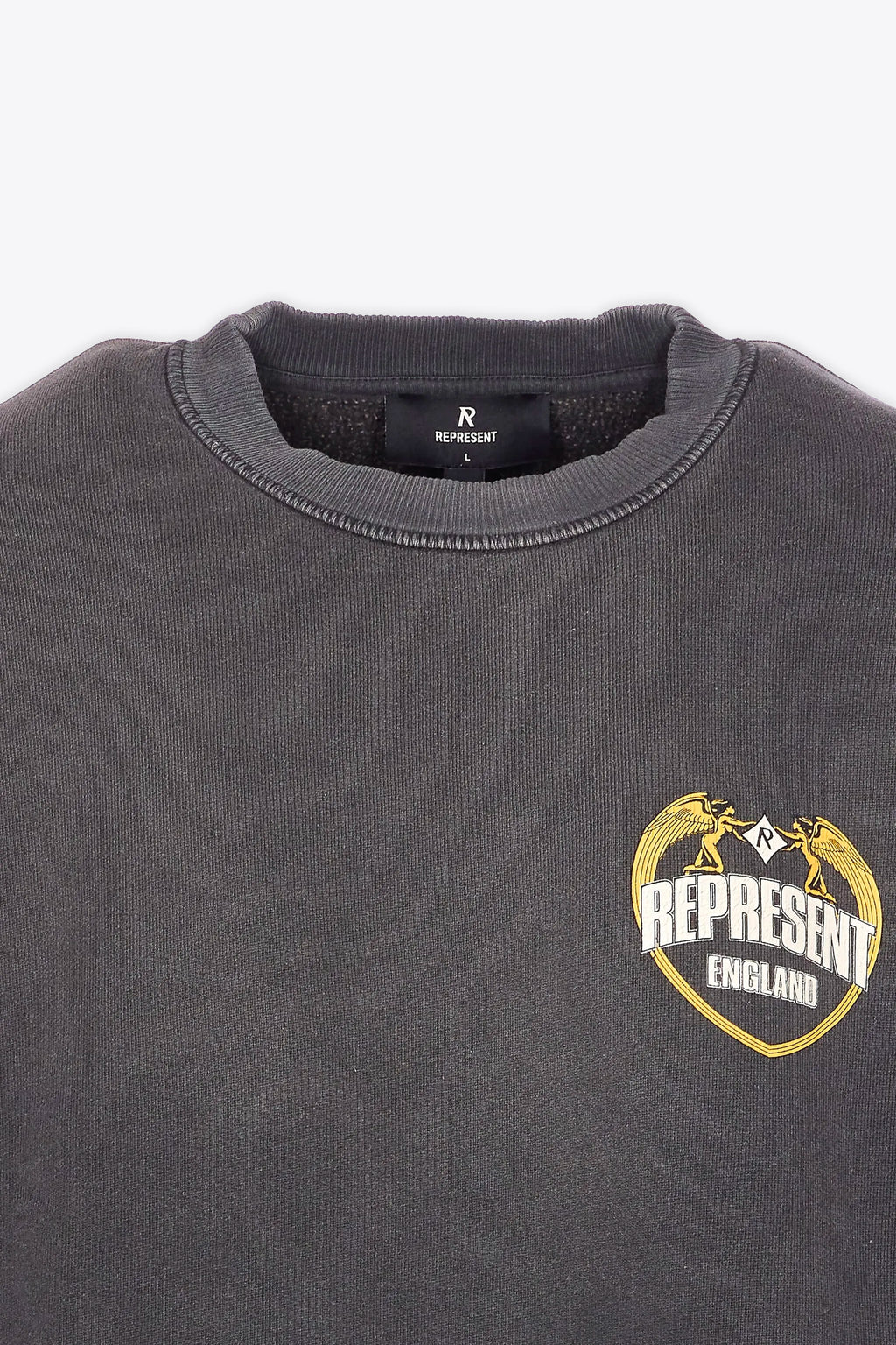 alt-image__Felpa-nera-in-cotone-lavato-con-stampa-grafica-al-petto-e-sul-retro---Angel-Border-Sweatshirt