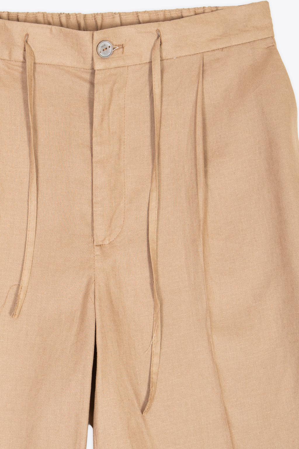 alt-image__Bermuda-in-misto-lino-beige-con-pince-frontale---Torrelapillo-Short
