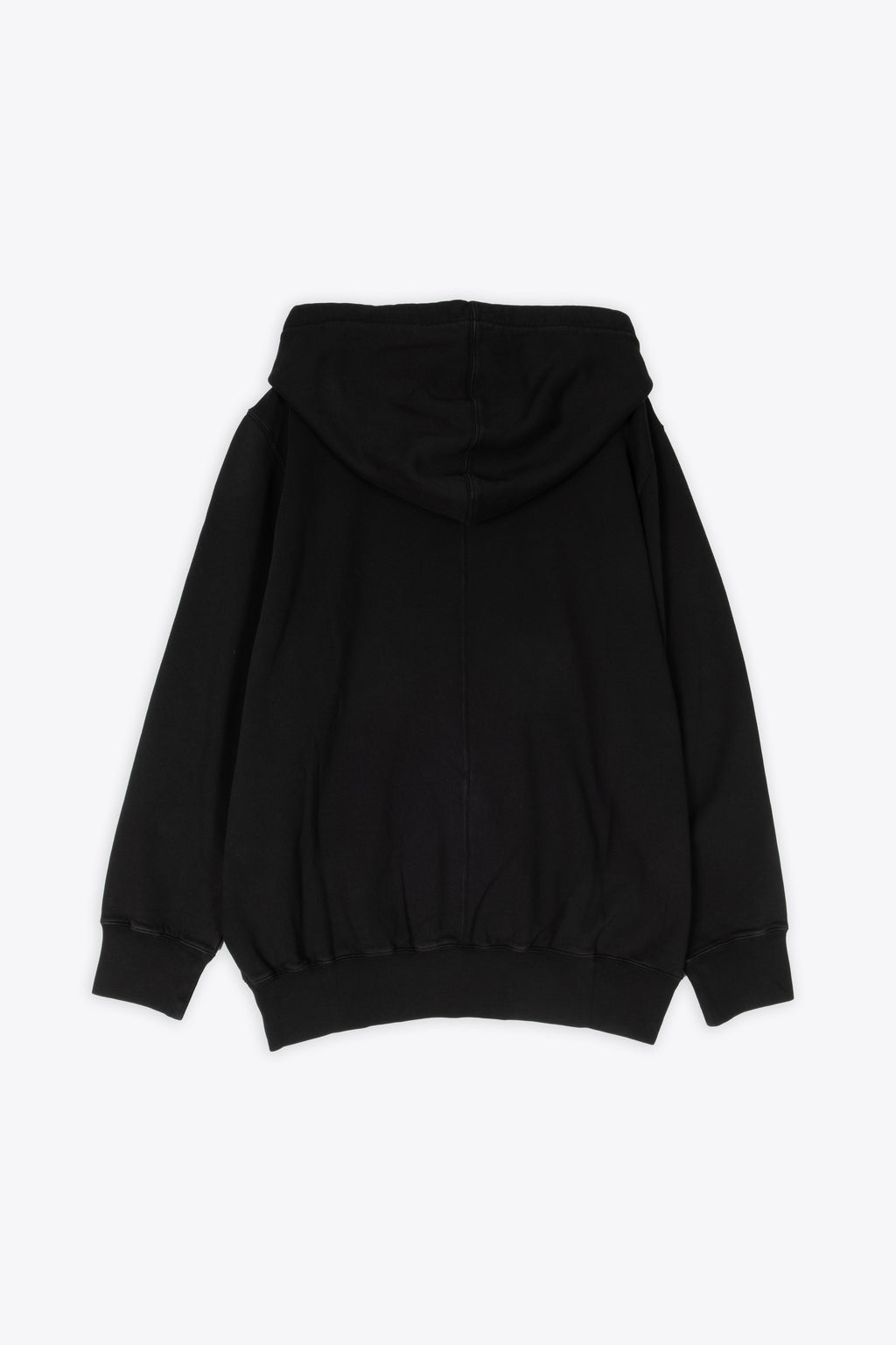alt-image__Felpa-nera-con-cappuccio-e-ricamo-frontale-pentagram---Oversized-Hoodie