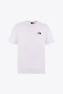 White cotton t-shirt with chest logo - S/S Simple Dome Tee  