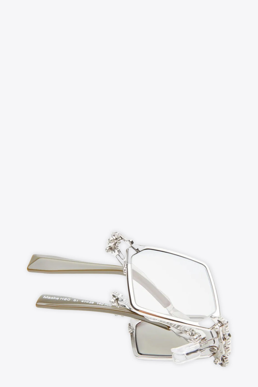 alt-image__Rhomboid-silver-toned-metal-folding-sunglasses---H80