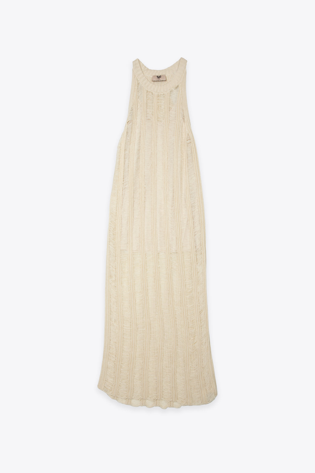 alt-image__Abito-lungo-smanicato-color-panna-in-maglia-con-rotture---Dress-Alena