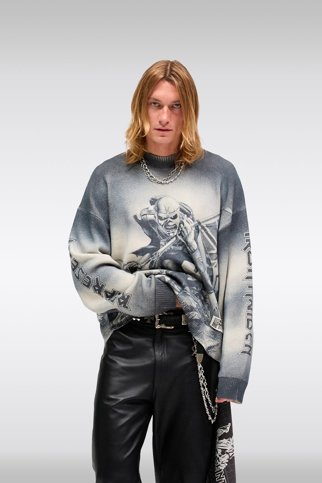 alt-image__Pullover-stampato-in-collaborazione-con-Iron-Maiden--Iron-Maiden-Trooper-Knit-Sweater