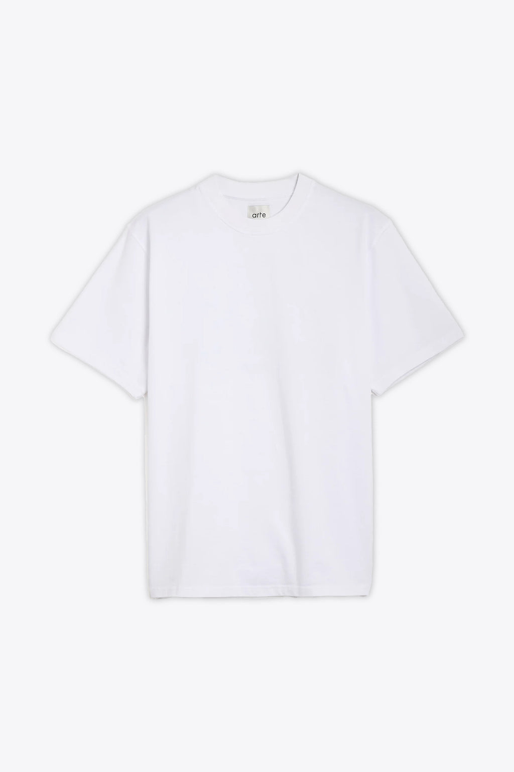 alt-image__T-shirt-bianca-in-cotone-con-stampa-grafica-sul-retro---Serial-Stamp-T-shirt