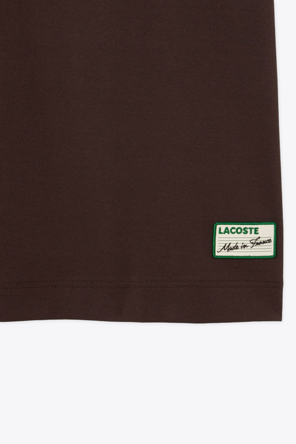 alt-image__T-shirt-in-cotone-marrone-con-colletto-a-righe