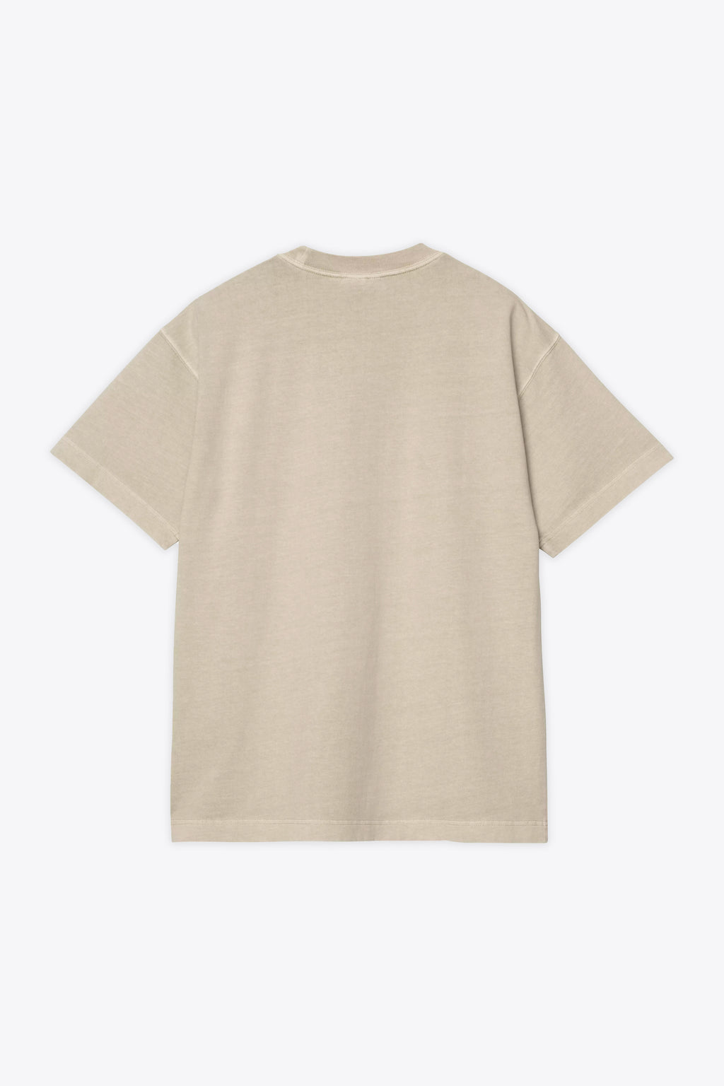 alt-image__T-shirt-in-cotone-color-sabbia-con-logo-al-petto---S/S-Vista-T-Shirt