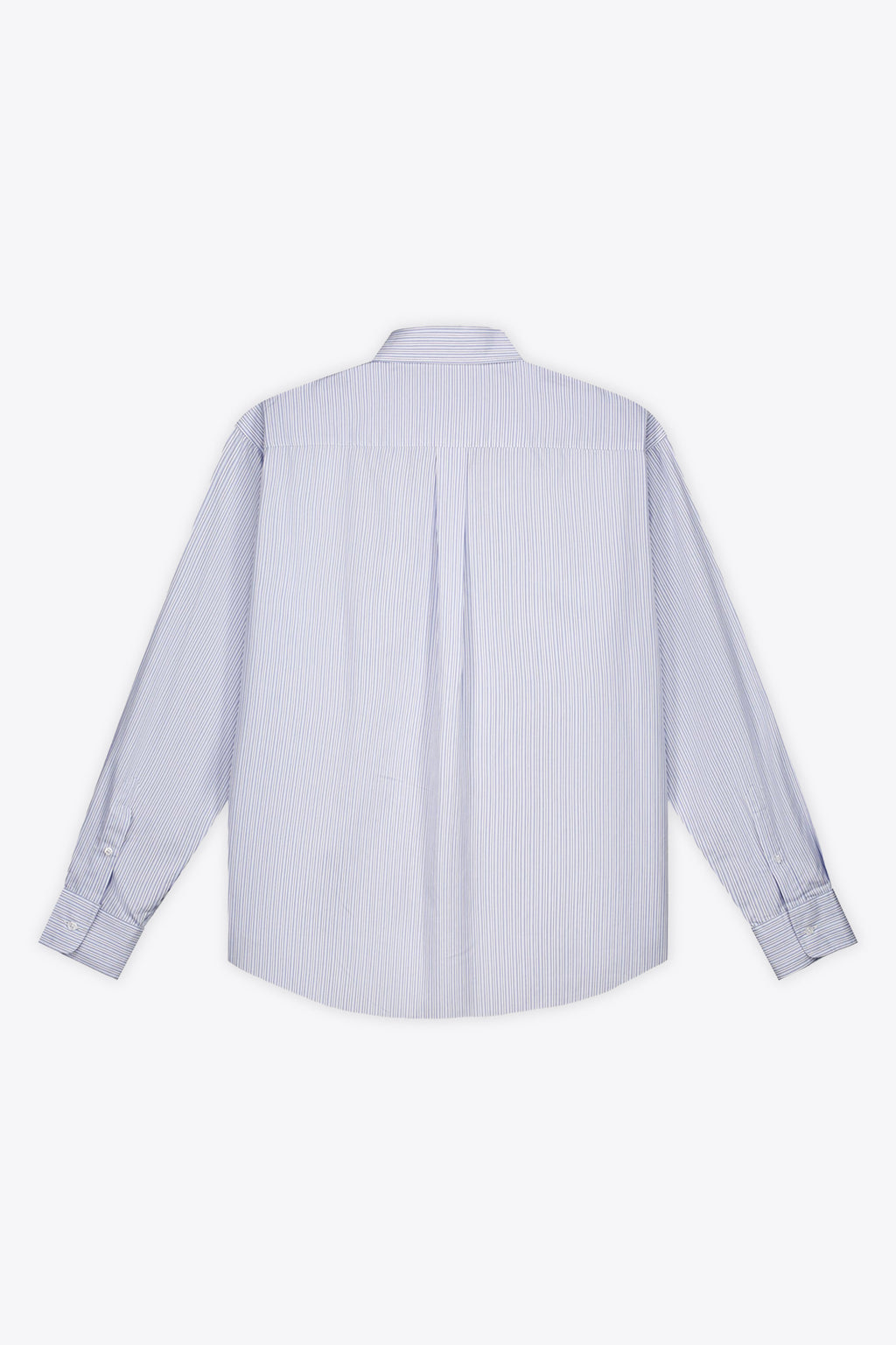 alt-image__Camicia-in-cotone-a-righe-bianco-e-celeste-con-logo---Arte-Blocks-Shirt