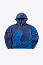 Felpa con cappuccio in cotone blu con lavorazione swirl - Unisex Classic Swirl Hoodie 