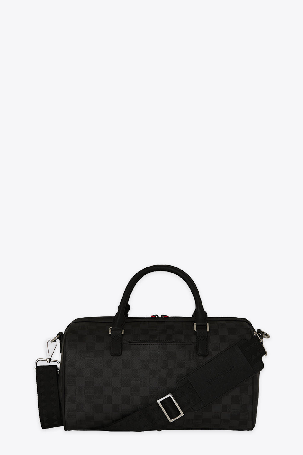 alt-image__Bauletto-in-pvc-nero-a-scacchi-con-bocca-shark---Scribble-Shark-Mini-Duffle