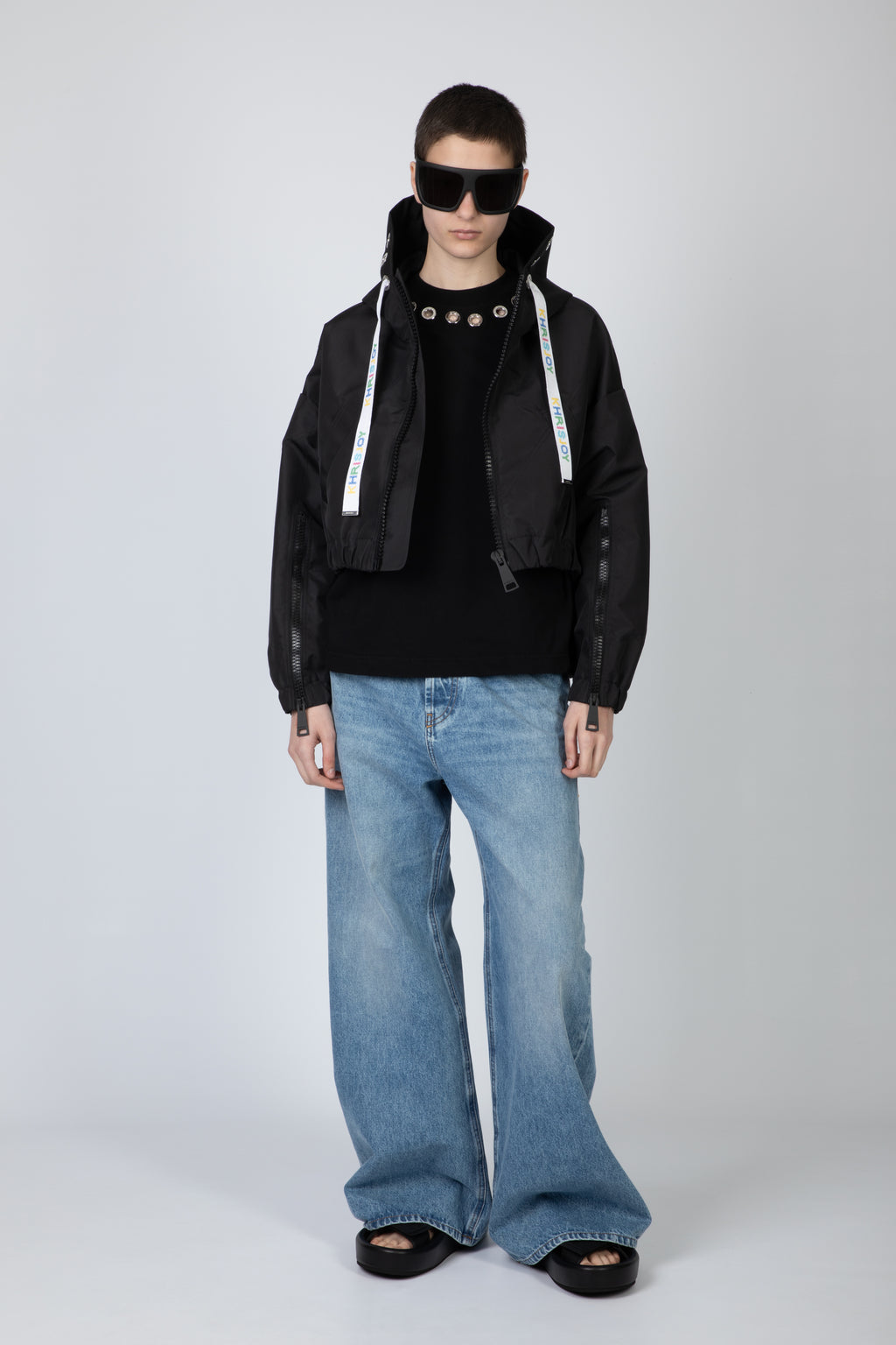alt-image__Black-nylon-hooded-windproof-jacket---New-Khris-Crop-Windbreaker