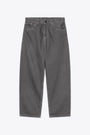 Pantaloni 5 tasche in twill grigio antracite stonewashed - Brandon Pant 