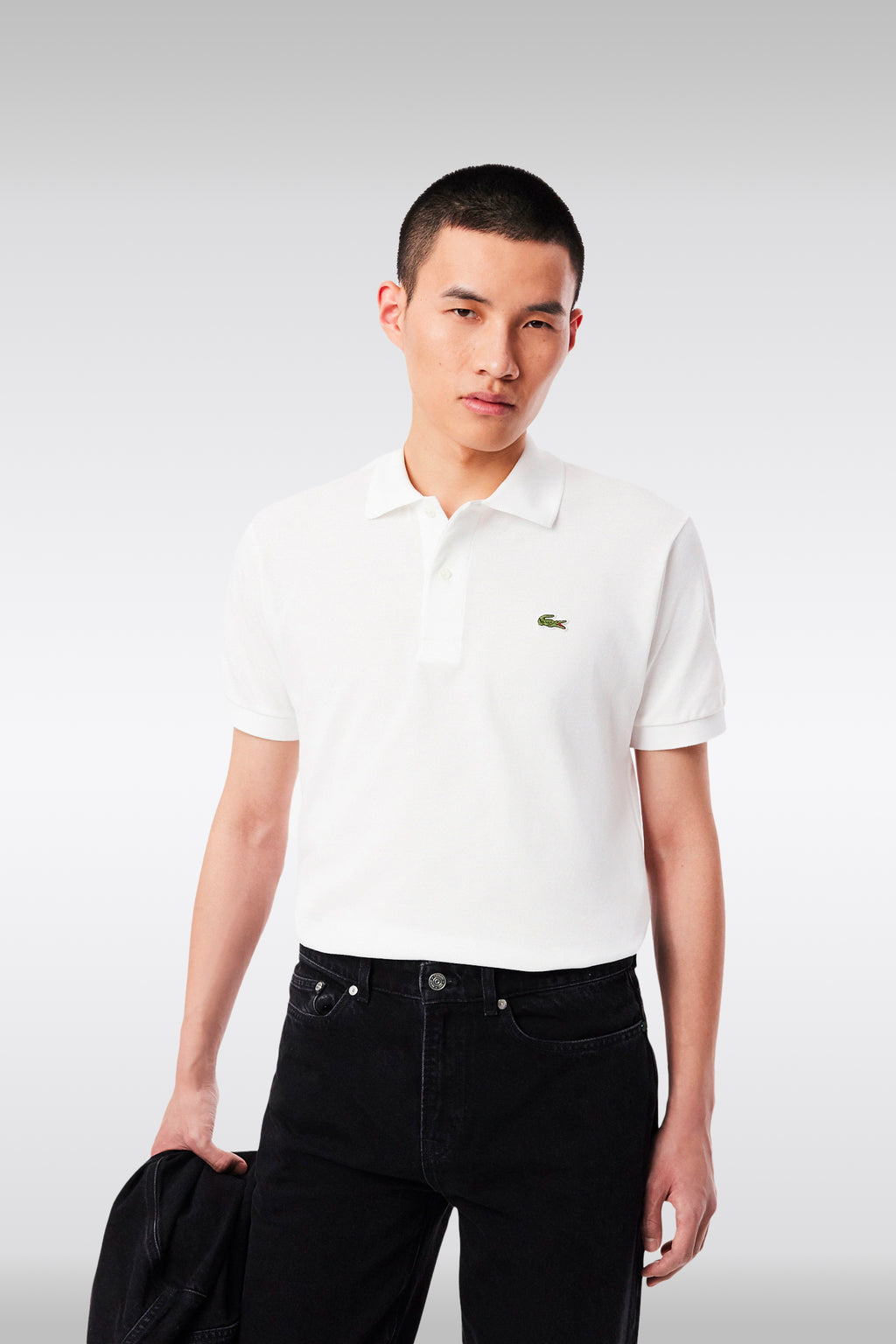 alt-image__Polo-bianca-in-cotone-piquè-regular-fit