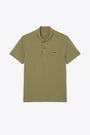 Polo in misto cotone verde militare regular fit 