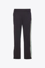 Black acteate trackpant with side taping detail - Taped Track Pant  