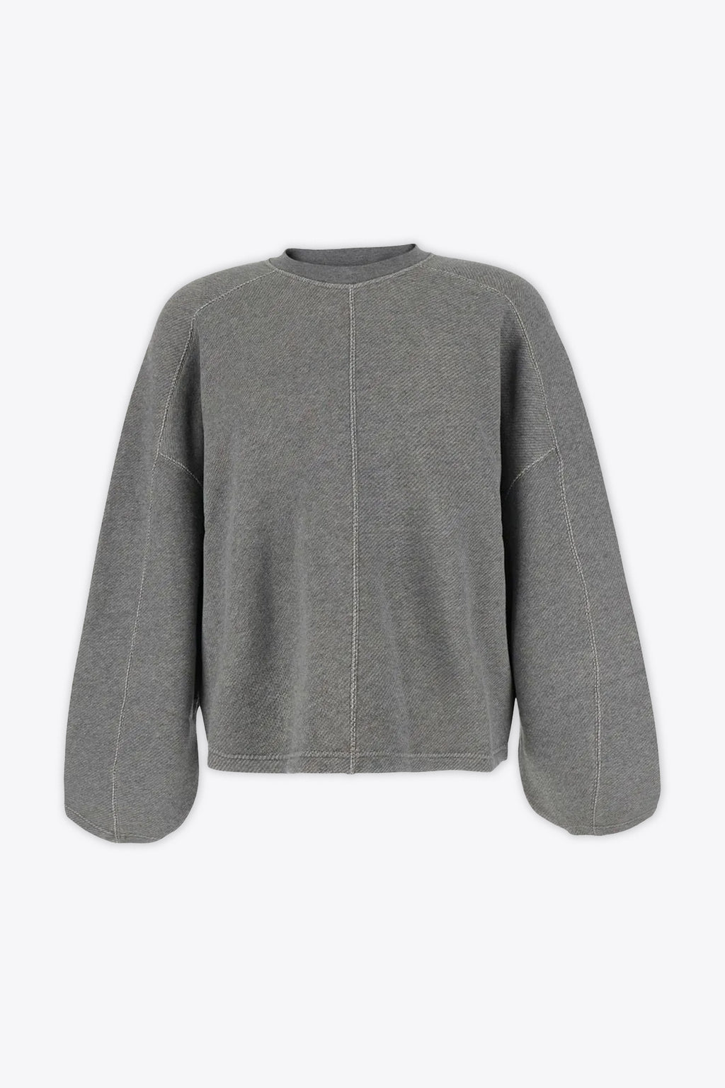 alt-image__Felpa-pesante-grigia-boxy-fit-in-cotone---Heavyweight-Sweater