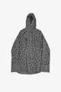 HOODED BUTTON UP SHIRT-Nero 