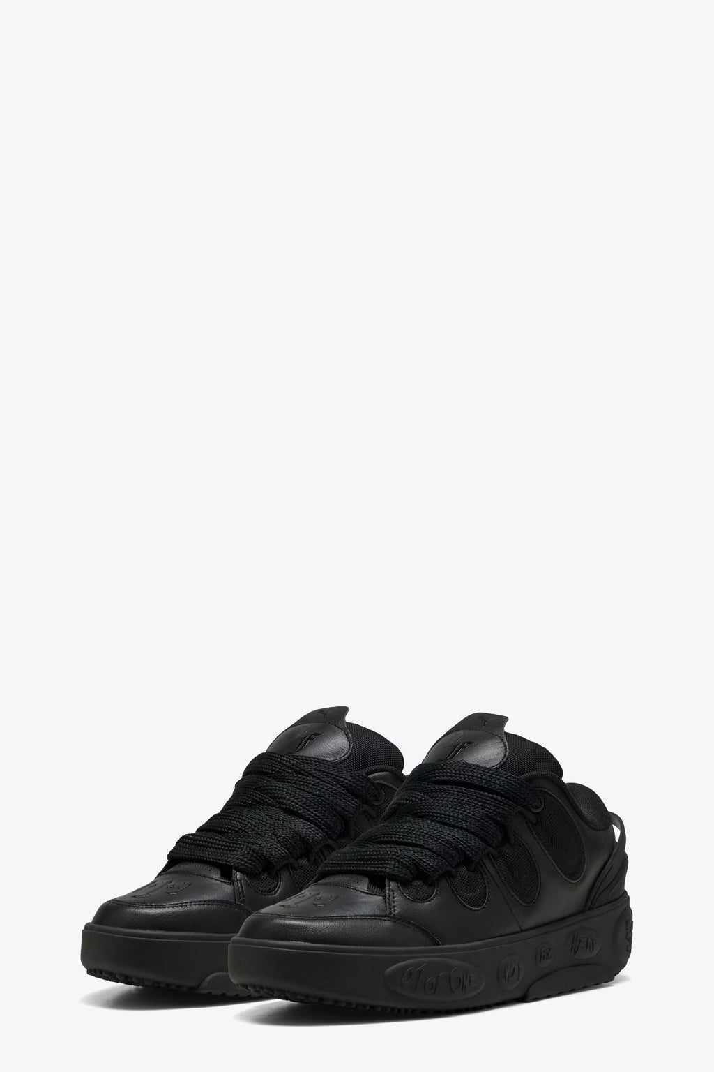 alt-image__Sneaker-bassa-in-pelle-nera---La-France-3X-Black