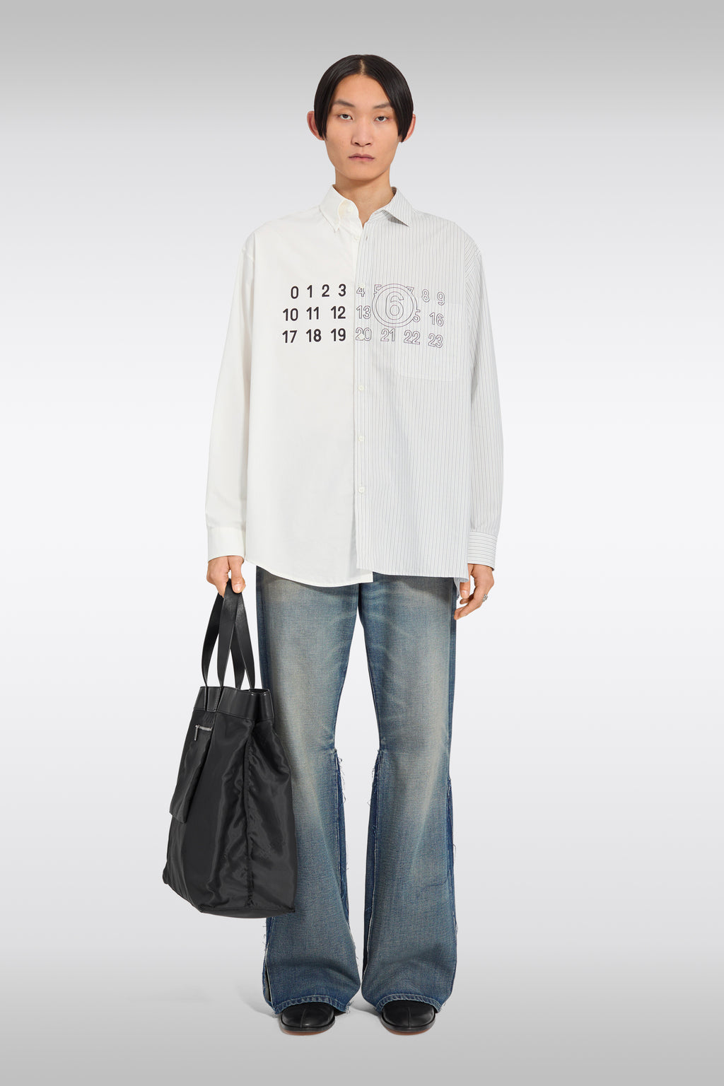 alt-image__Camicia-asimmetrica-in-cotone-a-pannelli-panna-e-a-righe