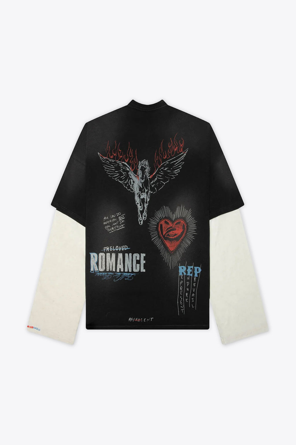 alt-image__T-shirt-nera-e-panna-con-manica-doppiata-e-stampe-grafiche---Heavier-Than-The-Heavens-Long-Sleeve-T-Shirt