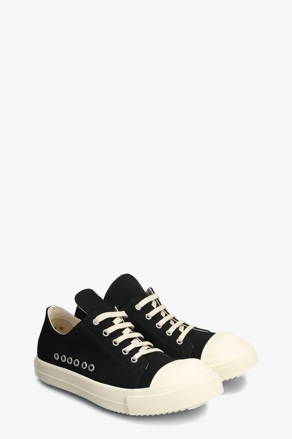 alt-image__Sneaker-bassa-nera-in-denim-con-occhielli-in-metallo---Extreme-Low-Sneaks