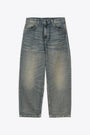 BRANDON PANT 100%COTTON SMITH DENIM-Denim 