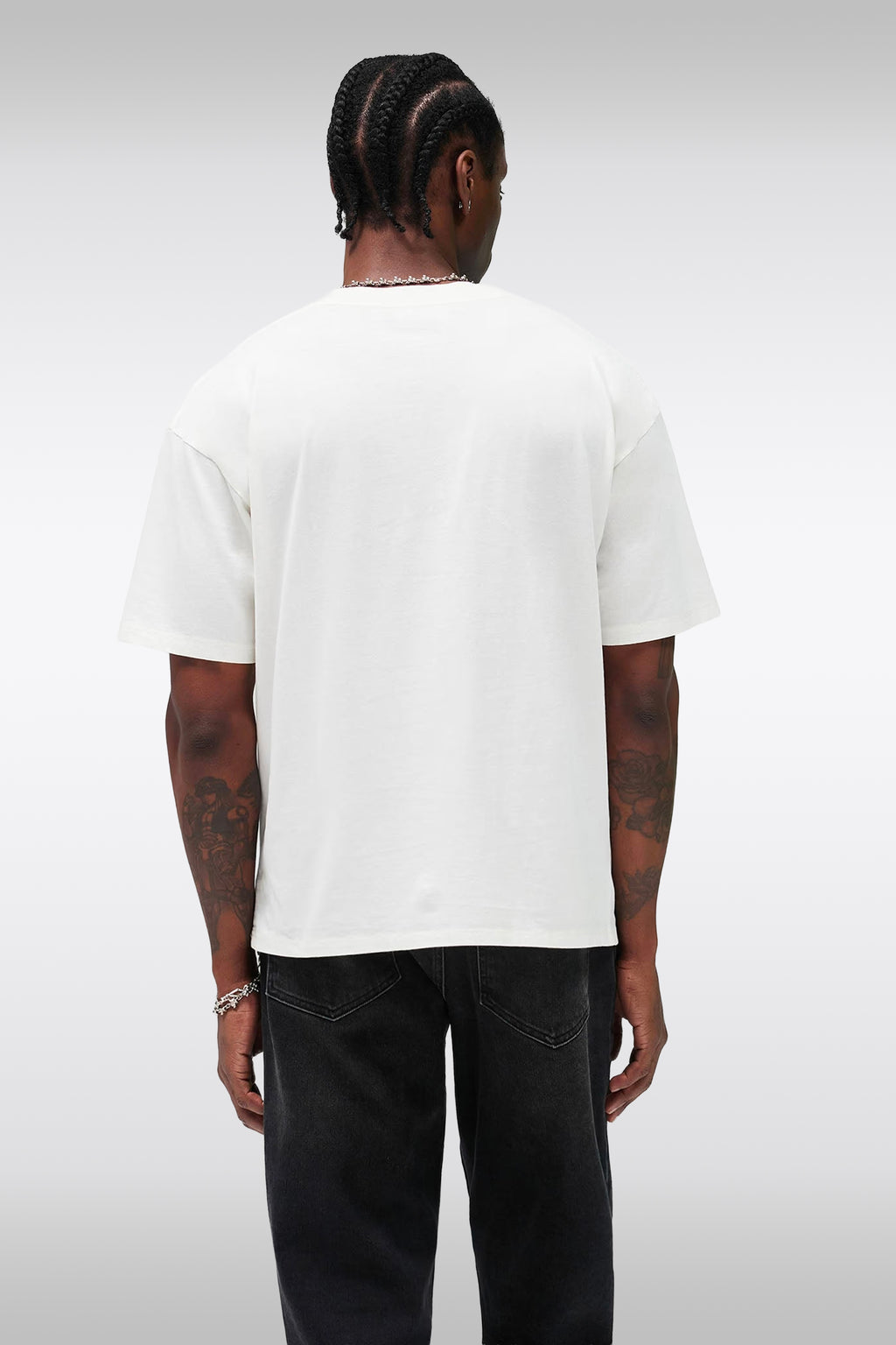 alt-image__T-shirt-in-cotone-panna-con-logo-stampato-al-petto---Western-Inital-T-shirt