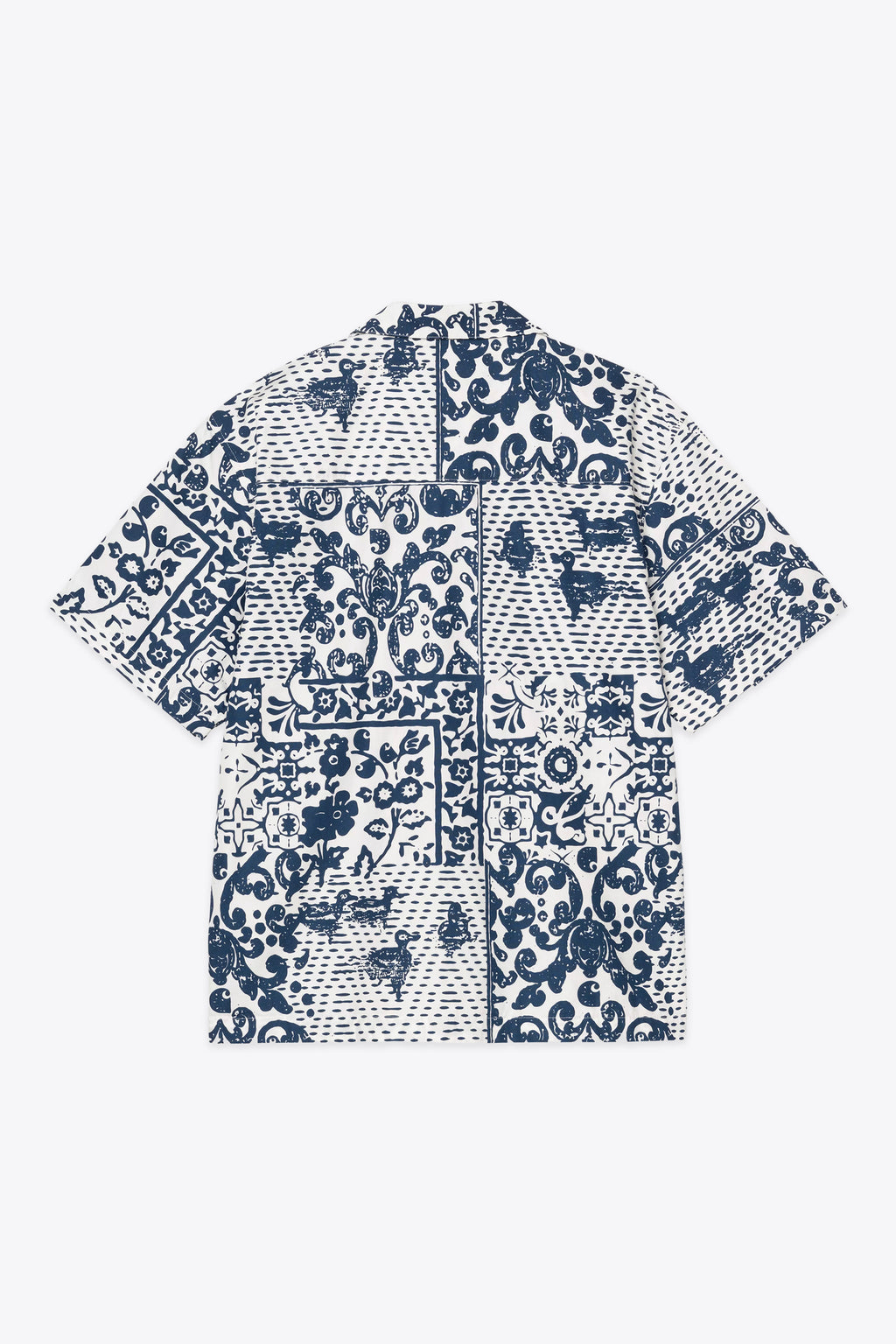 alt-image__Camicia-bowling-bianca-e-blu-con-stampa-paisley---S/S-Vestige-Shirt