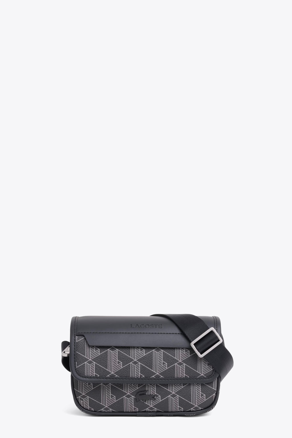 alt-image__Borsa-piccola-in-pvc-nero-con-stampa-monogram