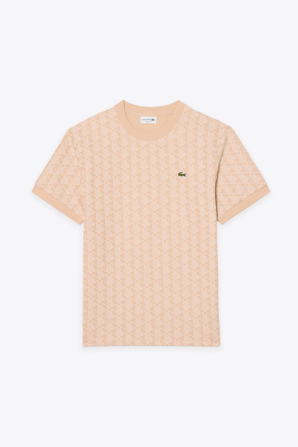 alt-image__T-shirt-beige-con-motivo-jacquard-monogram