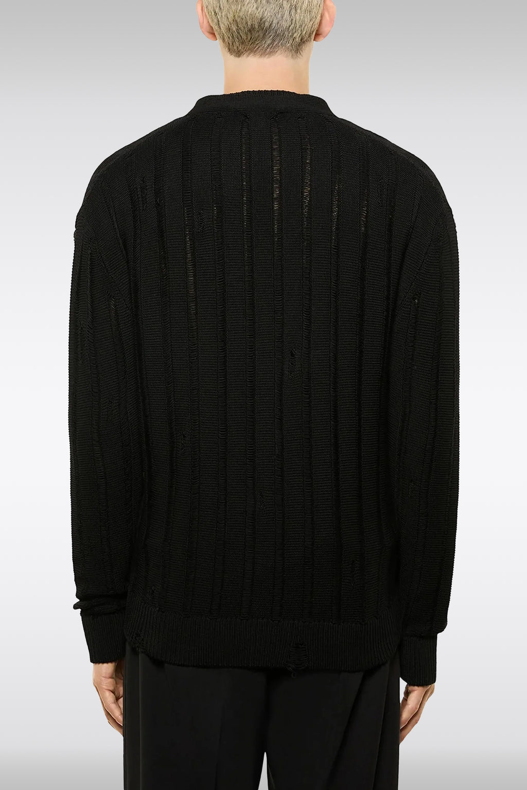 alt-image__Black-cotton-destroyed-knitted-cardigan