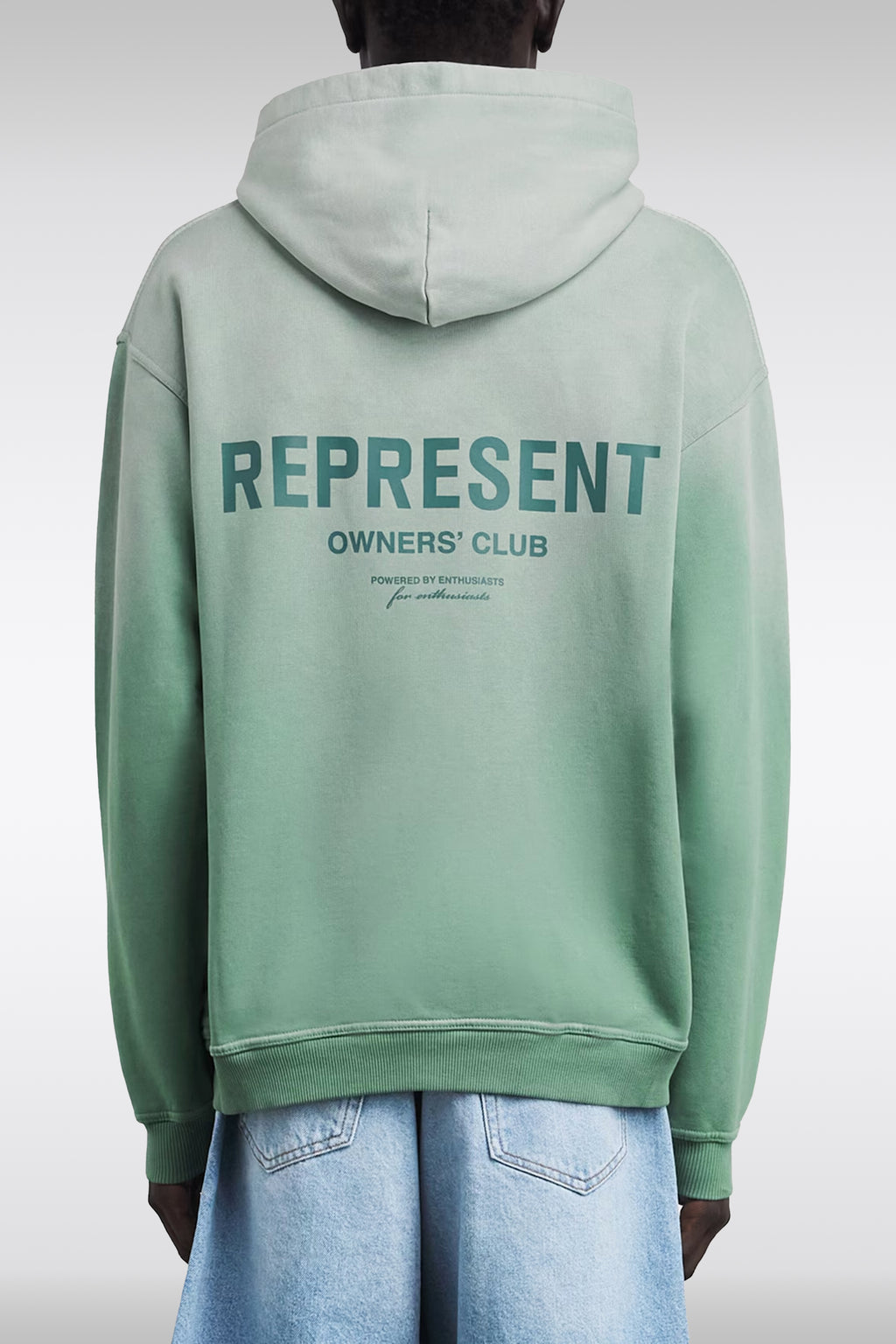 alt-image__Felpa-in-cotone-lavato-verde-salvia-con-cappuccio-e-logo-stampato-al-petto-e-sul-retro---Owners-Club-Hoodie