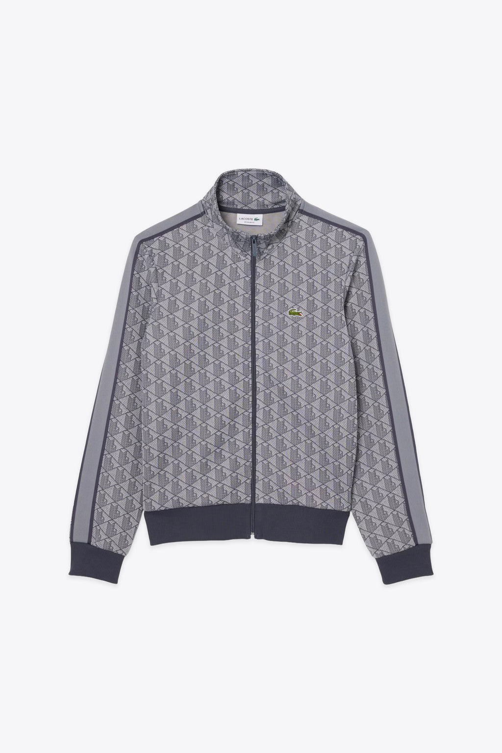 alt-image__Felpa-grigia-con-zip-e-motivo-jacquard-monogram